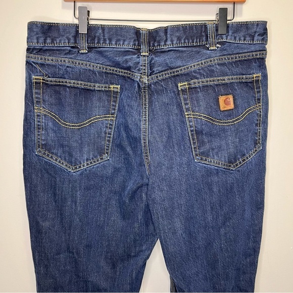 Carhartt Relaxed Straight Jeans Dark Wash Size 38/32 - Picture 8 of 14